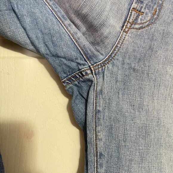 J Brand Womens Light Wash Distressed Relaxed Aidan Larkin Straight Jeans Size 26 - Picture 8 of 9